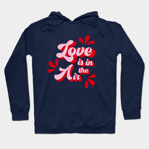 Love retro caligraphy Hoodie by showmemars